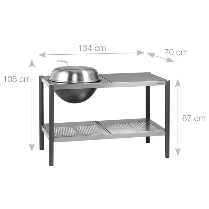 Custom Dancook Kitchen with BBQ Kettle