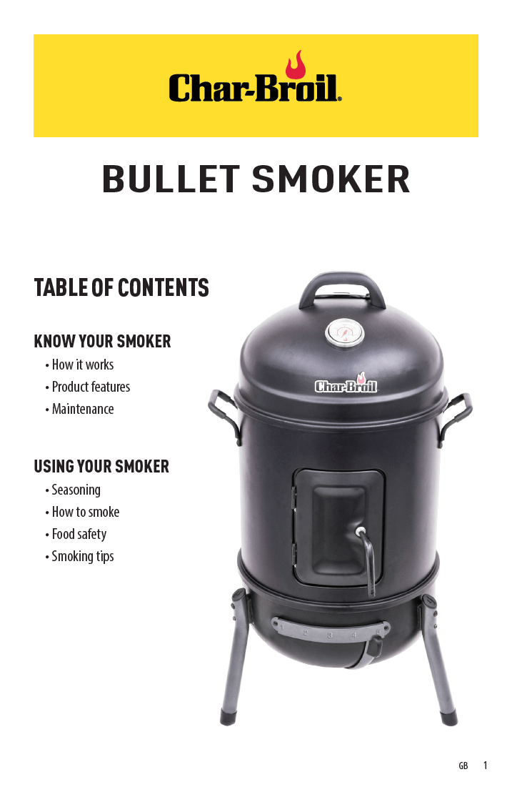 Charbroil Bullet Smoker Grilling Guide