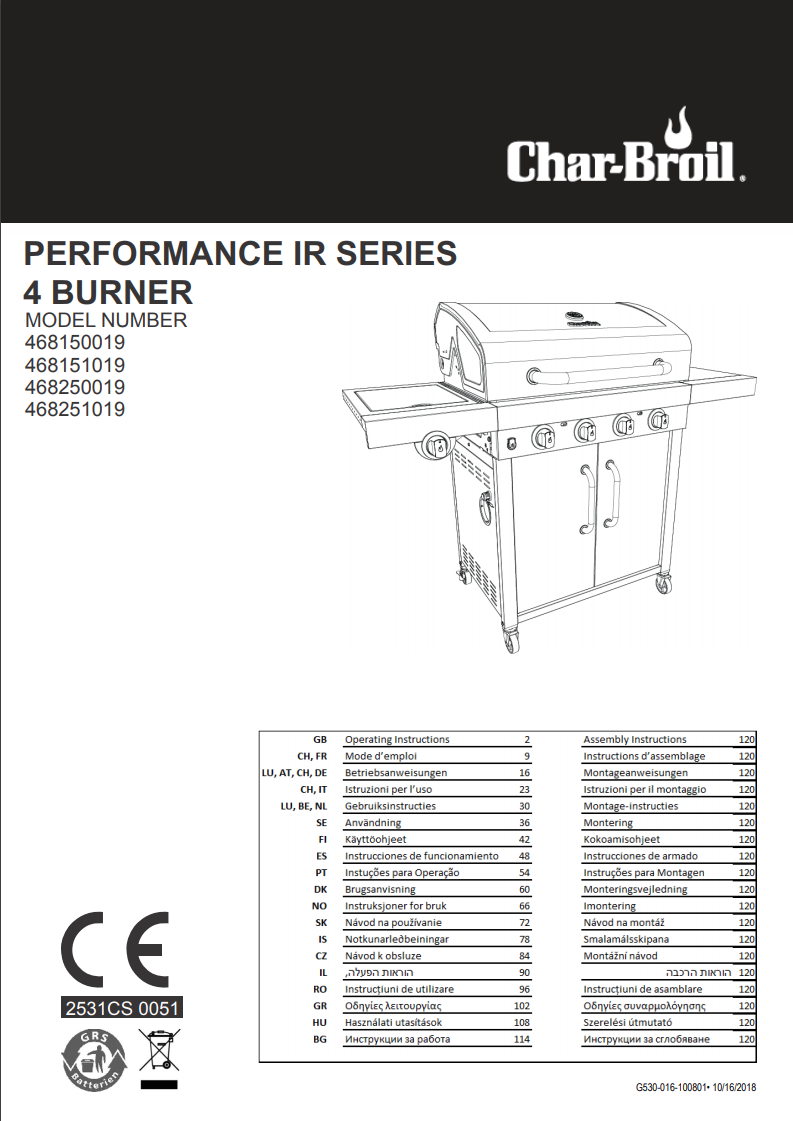 Charbroil 440 S manual