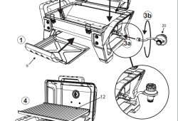 Charbroil X200 Grill2Go exploded view